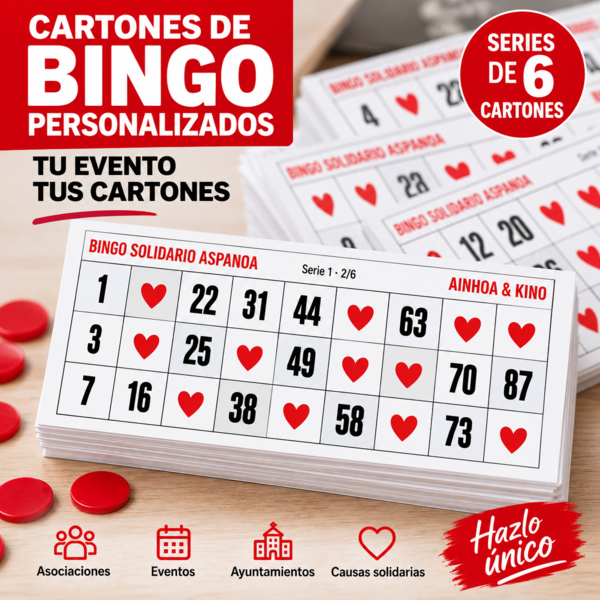 carton bingo personalizado